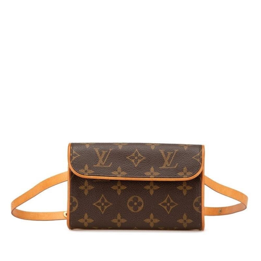 Louis Vuitton Monogram Pochette Florentine XS Waist Bag Brown